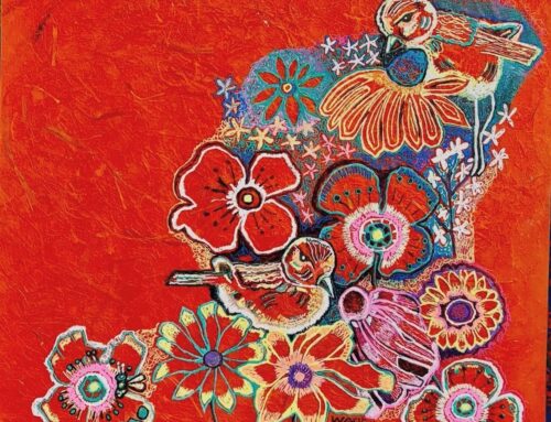 Finches in the Flowers